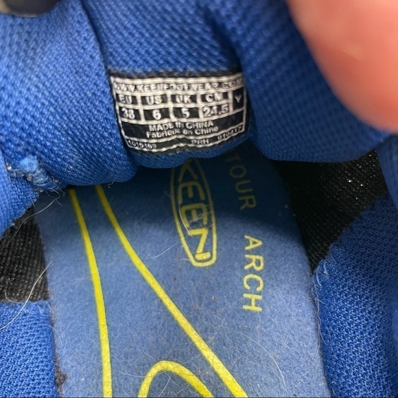 KEEN Chandler CNX Trail Shoe Gray Blue Silver Womens Size 8 Youth Size 6 - Picture 9 of 10